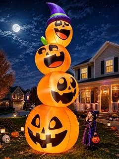 12FT Halloween Witch Inflatable Yard Decoration