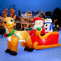 6.6 FT Christmas Reindeer Inflatable Yard Decoration