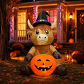 5FT Halloween Witch Inflatable Yard Decoration