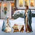 Christmas Nativity Scene Yard Decoration 3pcs