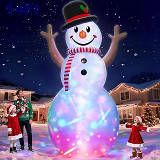 14 FT Christmas Snowman Inflatable Yard Decoration