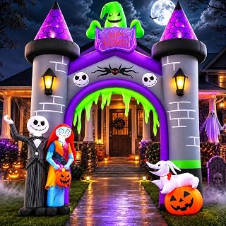 12FT Halloween Witch Inflatable Yard Decoration
