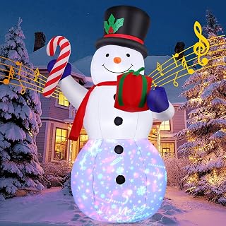 8 FT Christmas Snowman Inflatable Yard Decoration
