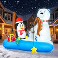 4.5 FT Christmas Penguin Inflatable Yard Decoration