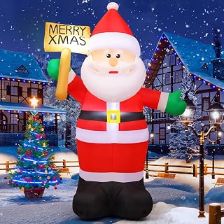 8 FT Christmas Santa Claus Inflatable Yard Decoration