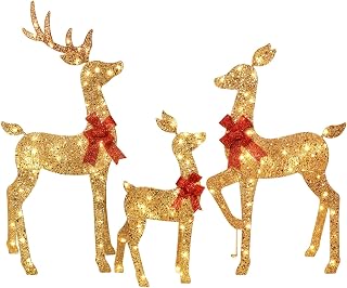 Christmas Reindeer Family Yard Decoration