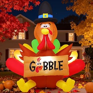 5FT Fall Turkey Inflatable Yard Decoration