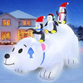 8 FT Christmas Penguin Inflatable Yard Decoration
