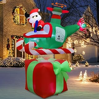 6FT Christmas Santa Claus Inflatable Yard Decoration