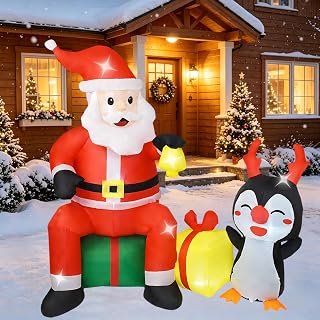 6 FT Christmas Santa Claus Inflatable Yard Decoration