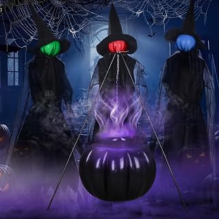 Halloween Witch Yard Decoration Set of 6