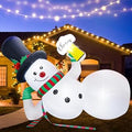 10FT Christmas Snowman Inflatable Yard Decoration