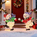 Christmas Snowman Family Yard Decoration Set of 2