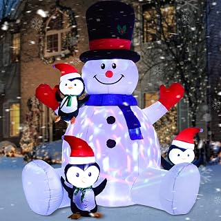 7ft Christmas Snowman Inflatable Yard Decoration