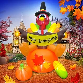 6FT Fall Pumpkin Inflatable Yard Decoration