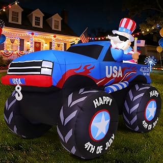 8 FT Patriotic Inflatable Yard Decoration