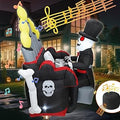 4FT Halloween Skeleton Inflatable Yard Decoration