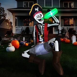 6.5FT Halloween Skeleton Inflatable Yard Decoration