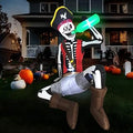 6.5 FT Halloween Skeleton Inflatable Yard Decoration