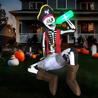 6.5 FT Halloween Skeleton Inflatable Yard Decoration