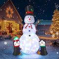 8FT Christmas Snowman Inflatable Yard Decoration