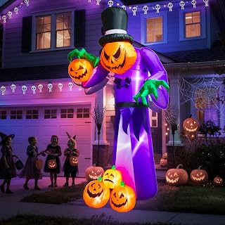 11FT Halloween Pumpkin Inflatable Yard Decoration
