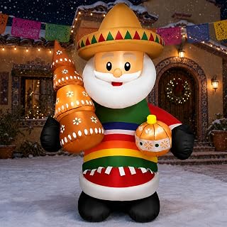 5.9FT Christmas Santa Claus Inflatable Yard Decoration