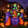 6 FT Halloween Witch Inflatable Yard Decoration