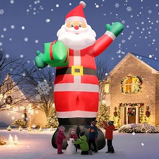 10 FT Christmas Santa Claus Inflatable Yard Decoration