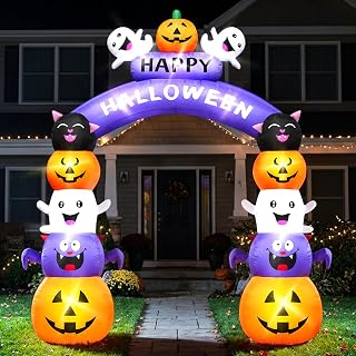 8FT Halloween Pumpkin Inflatable Yard Decoration