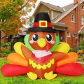 7 FT Fall Turkey Inflatable Yard Decoration