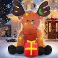 8 FT Christmas Reindeer Inflatable Yard Decoration
