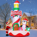 10 FT Holiday Penguin Inflatable Yard Decoration