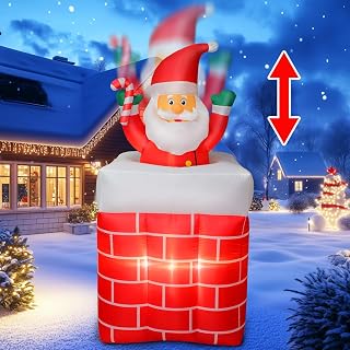 6 FT Christmas Santa Claus Inflatable Yard Decoration