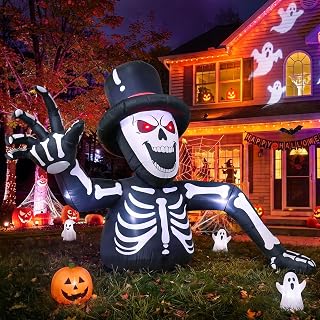 10FT Halloween Skeleton Inflatable Yard Decoration