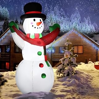 6 FT Christmas Snowman Inflatable Yard Decoration