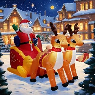 7.5 Ft Christmas Reindeer Inflatable Yard Decoration