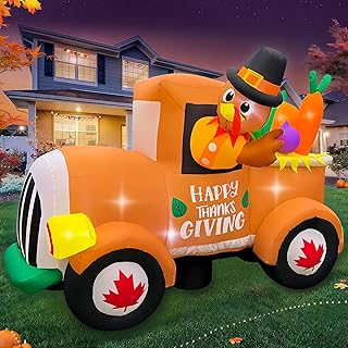 8FT Fall Pumpkin Inflatable Yard Decoration