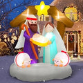 6FT Christmas Nativity Scene Inflatable Yard Decoration