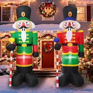 8.3FT Christmas Nutcracker Inflatable Yard Decoration 2pcs