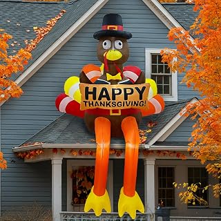 8 FT Fall Turkey Inflatable Yard Decoration