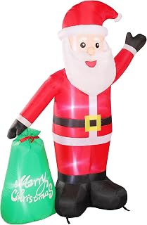 6 ft Holiday Santa Claus Inflatable Yard Decoration