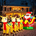 12FT Christmas Reindeer Inflatable Yard Decoration