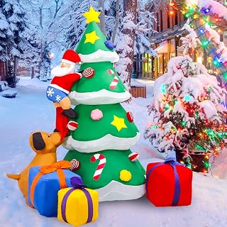 7FT Christmas Santa Claus Inflatable Yard Decoration