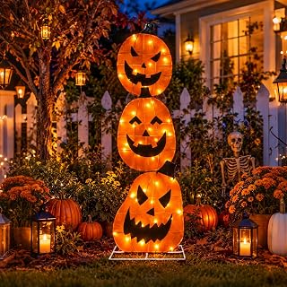 5FT Halloween Pumpkin Yard Decoration
