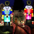 8 ft Christmas Nutcracker Inflatable Yard Decoration 2 Pcs