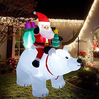 6 Ft Christmas Santa Claus Inflatable Yard Decoration