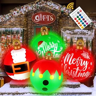 24 Inch Christmas Inflatable Yard Decoration 4Pcs