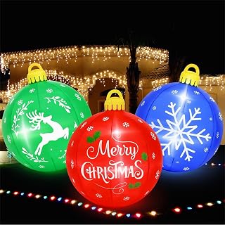4 Ft Christmas Inflatable Yard Decoration 3 Pcs