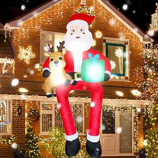 10 FT Christmas Santa Claus Inflatable Yard Decoration